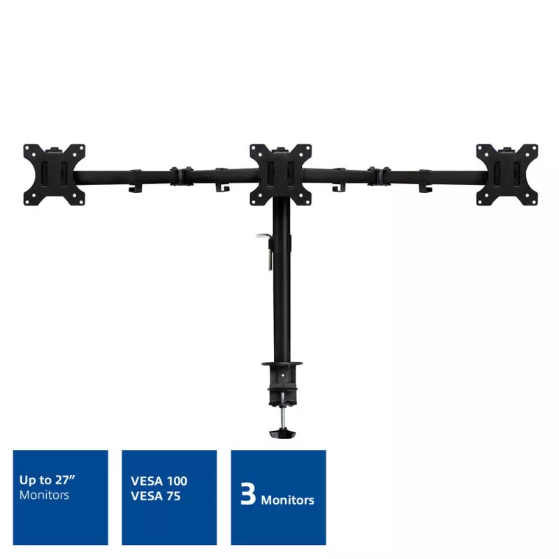 ACT Kolmekordne monitorihoob Klamber/poldikinnitus 30 kg 13-27 tolli