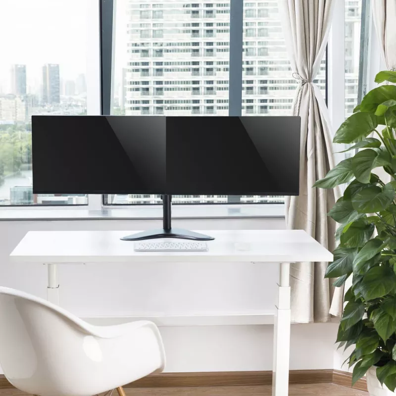ACT vabalt seisev topeltmonitori hoidik AC8320, max kaal 16 kg, min ekraan 33 cm, max ekraan 81,3 cm