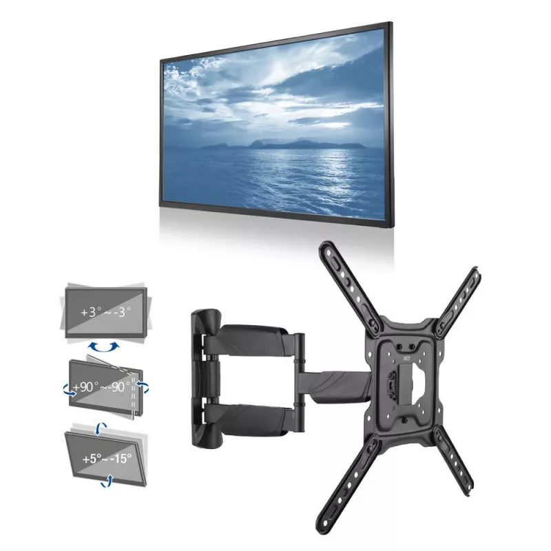 ACT Full Motion TV seinale kinnitus 23–55 tolli VESA 35 kg