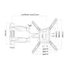 ACT Full Motion TV seinale kinnitus 23–55 tolli VESA 35 kg
