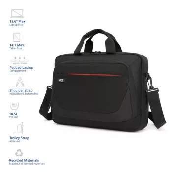 ACT Suburb õlakott sülearvutitele kuni 15,6 tolli, valmistatud taaskasutatud plastpudelitest