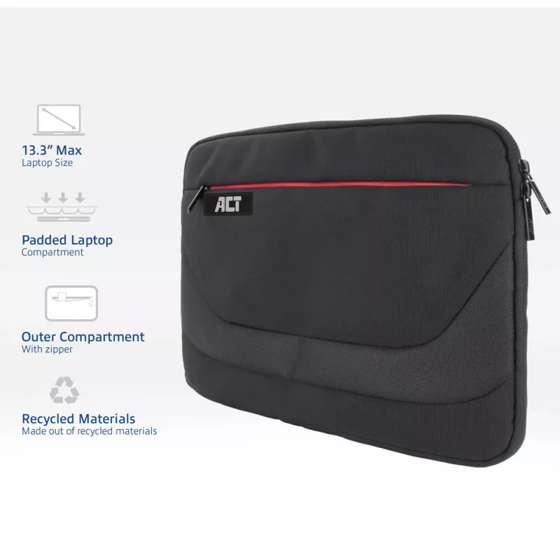 Sleeve case ACT Suburb Laptop Sleeve 13.3 inch recycled plastik bottles