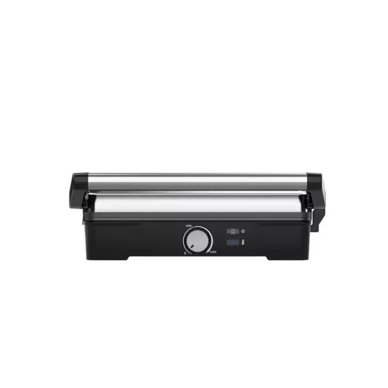 Kontaktgrill AENO EG2 — 2000 W, ristkülikukujuline, roostevaba teras/must, 345×327 mm