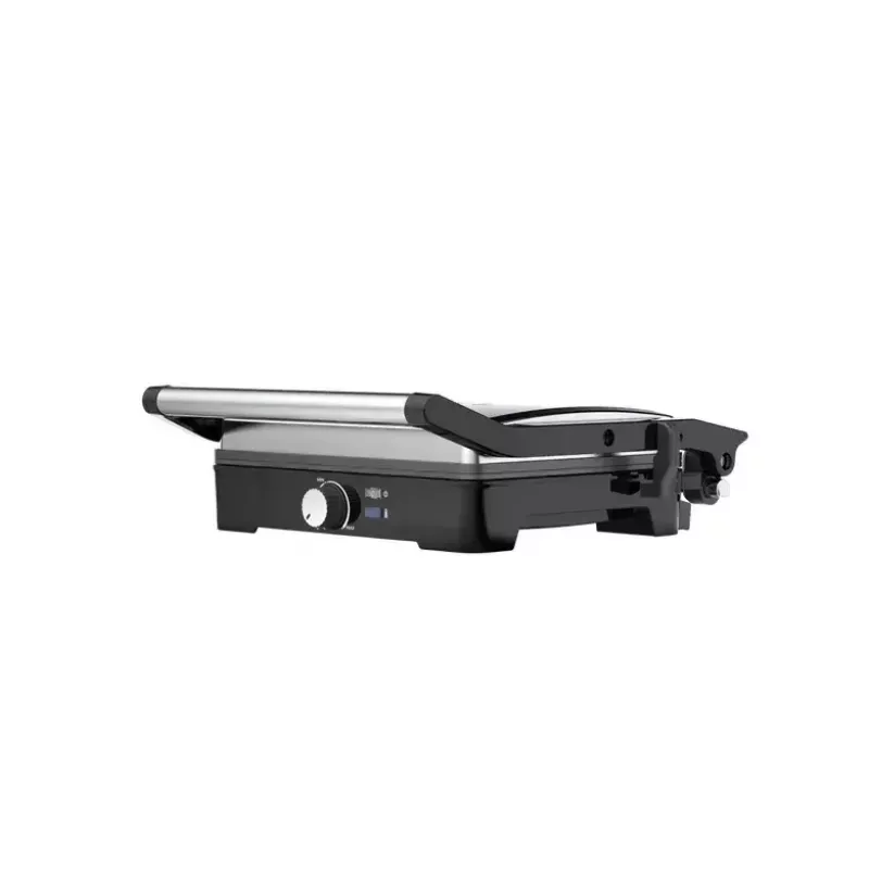 Kontaktgrill AENO EG2 — 2000 W, ristkülikukujuline, roostevaba teras/must, 345×327 mm
