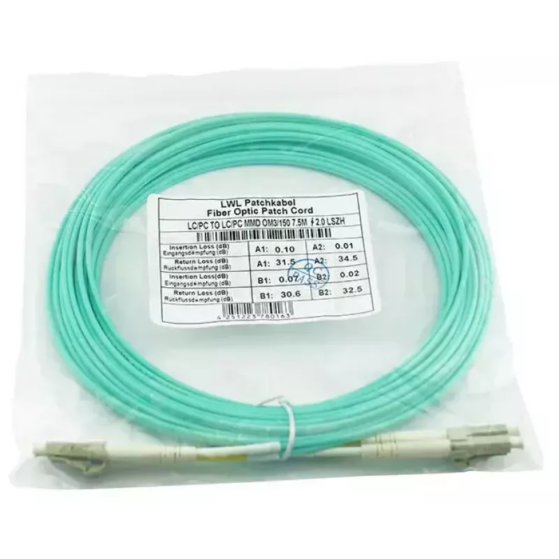Fiiberoptiline kaabel BlueOptics AJ839A 50 m LC OM3 Aqua