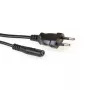 Toitejuhe Euro isane - C7 emane must 1.5 m ACT Powercord