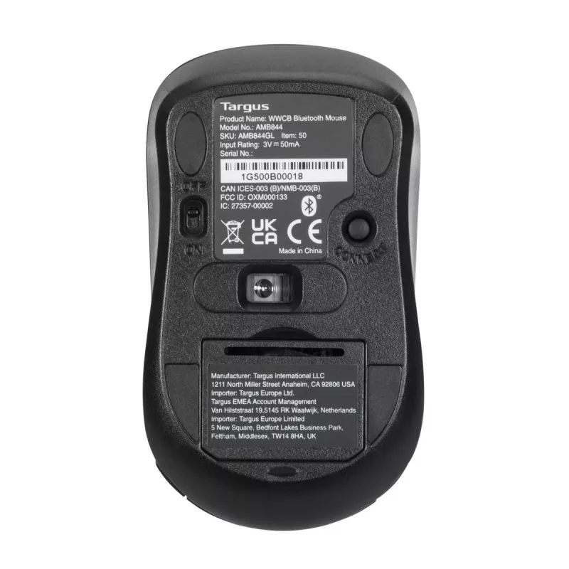 Targus AMB844GL hiir Office Mõlemakäeline Bluetooth Optiline 1000 DPI