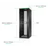 APC NetShelter SX Server Rack Gen 2, 48U, 2258H x 750W x 1070D mm, külgedega, must