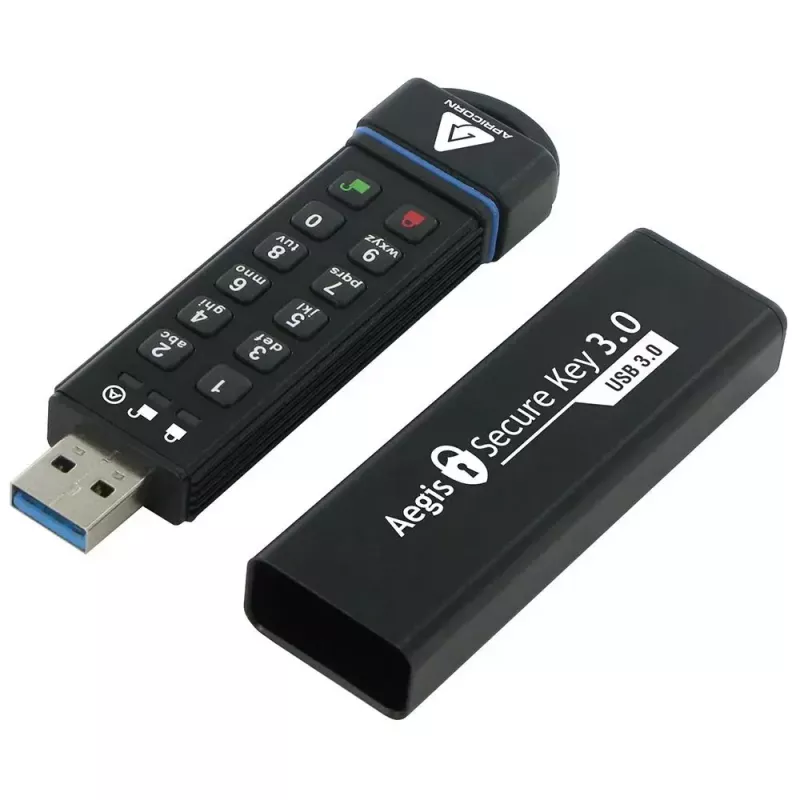 USB-mälupulk Apricorn 120GB USB Type-A Aegis Secure Key 3.0