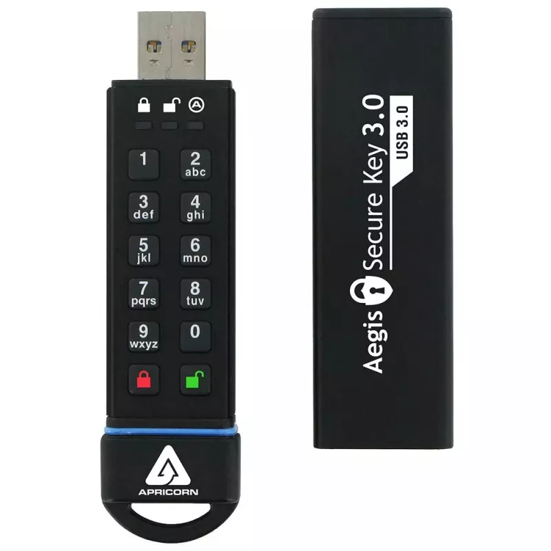 USB-mälupulk Apricorn 120GB USB Type-A Aegis Secure Key 3.0