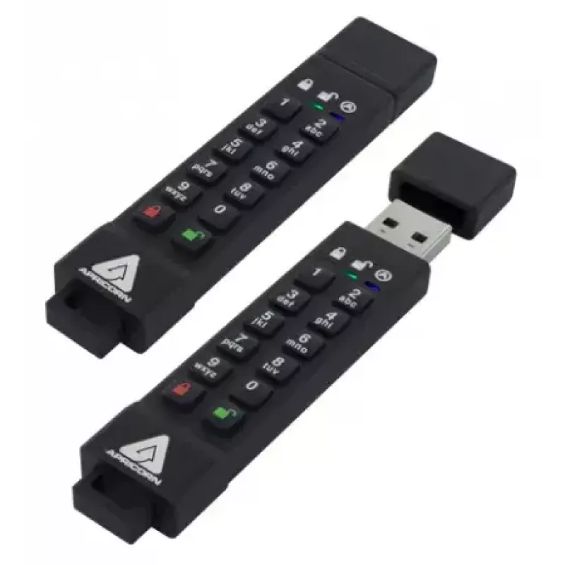 USB-mälupulk Apricorn 64GB USB Type-A 3.2 Gen 1 Aegis Secure Key 3z