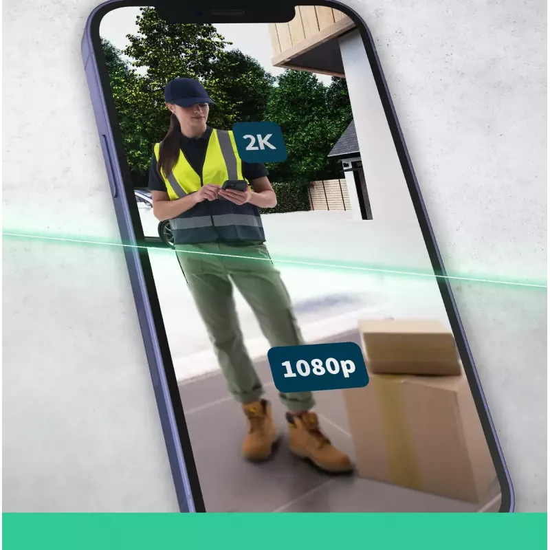 Video uksekell Arlo Essential 2K Valge 1944p 180° vaateväli