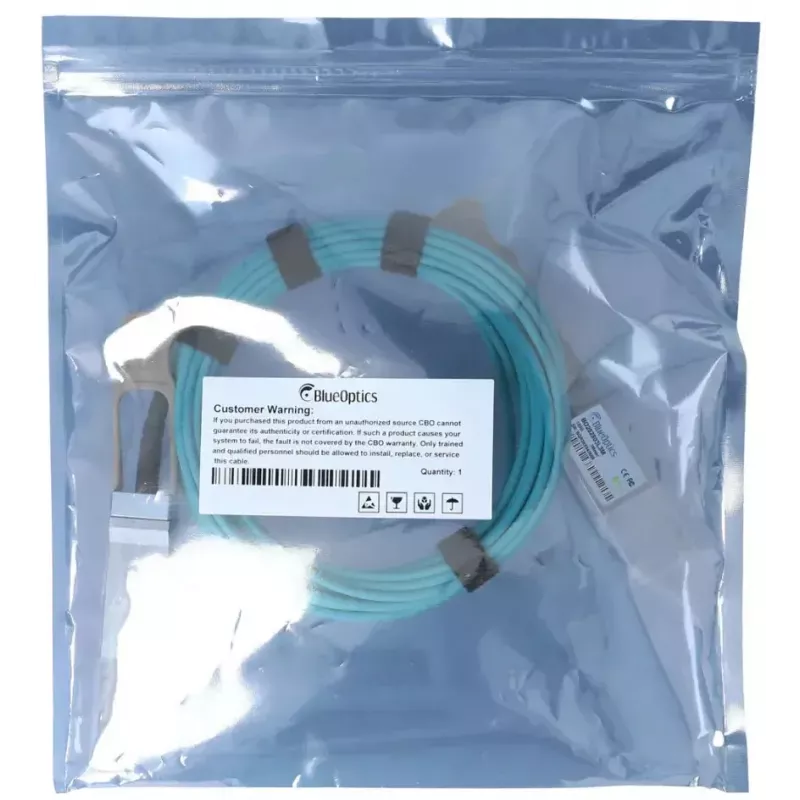 BlueOptics B2UZ-BO InfiniBand kiudoptiline kaabel 1 m QSFP28 Aqua