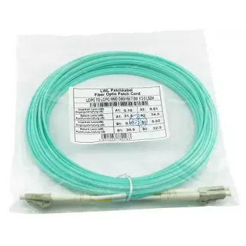 Fiiberoptiline kaabel BlueOptics BK842A 30 m LC OM3 Aqua