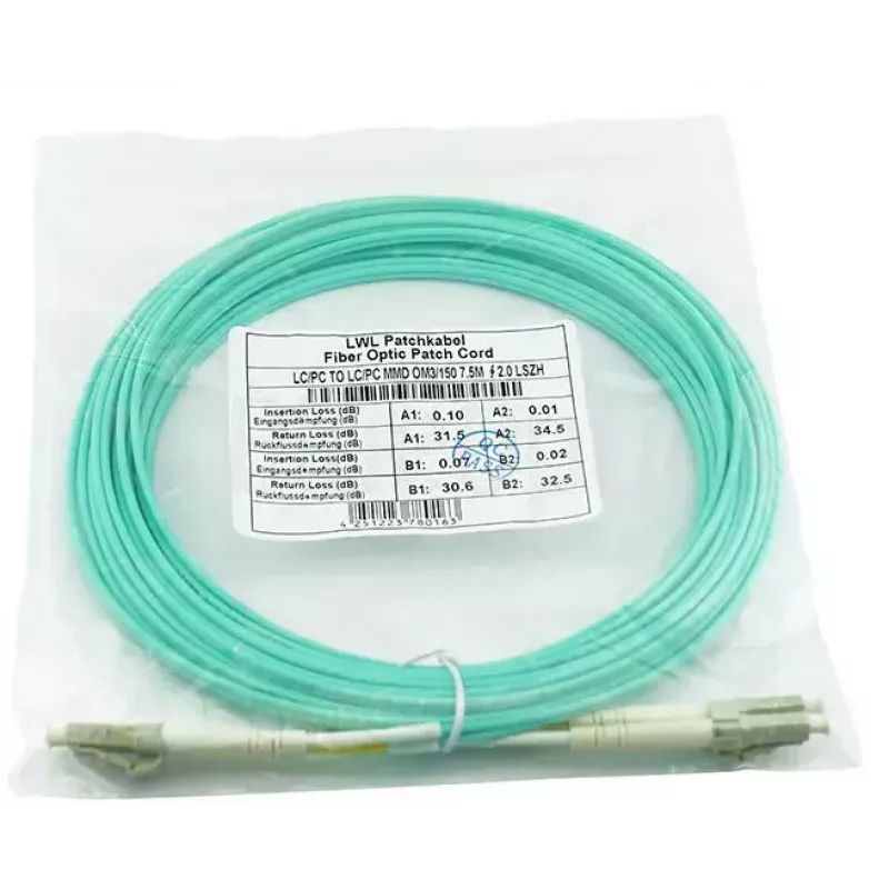 Fiiberoptiline kaabel BlueOptics BK843A-BO 50m LC OM3 Aqua