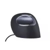 BakkerElkhuizen Evoluent D väike, paremakäeline, vertikaalne disain, laser, USB Type-A, 3200 DPI, must