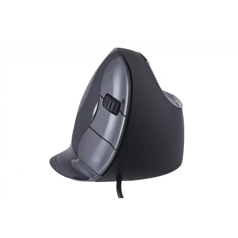 BakkerElkhuizen Evoluent D väike, paremakäeline, vertikaalne disain, laser, USB Type-A, 3200 DPI, must