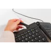 BakkerElkhuizen Goldtouch Travel Go2 Wired DE Qwertz, Mini, Juhtmega, USB, Käärmeklambriga lüliti, QWERTZ, Must