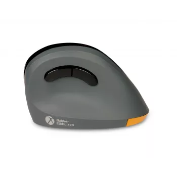 BakkerElkhuizen PRF Mouse Wireless tumehall, paremakäeline, vertikaalne disain, optiline, RF-juhtmevaba, 1600 DPI, must, hall