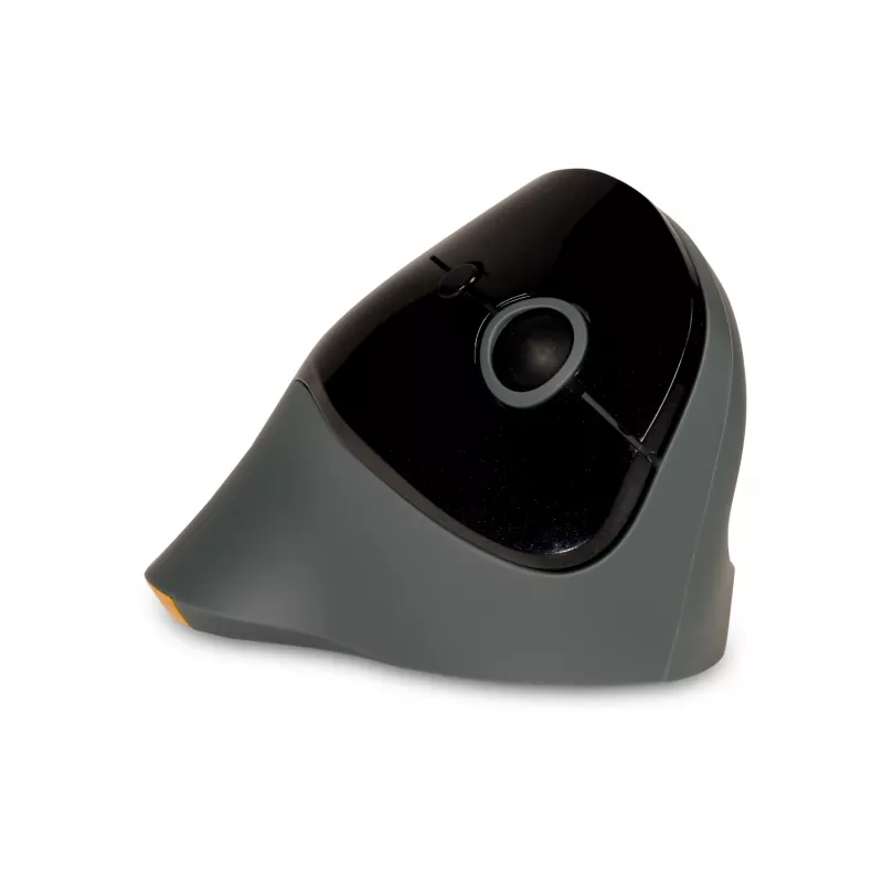 BakkerElkhuizen PRF Mouse Wireless tumehall, paremakäeline, vertikaalne disain, optiline, RF-juhtmevaba, 1600 DPI, must, hall