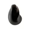 BakkerElkhuizen PRF Mouse Wireless tumehall, paremakäeline, vertikaalne disain, optiline, RF-juhtmevaba, 1600 DPI, must, hall