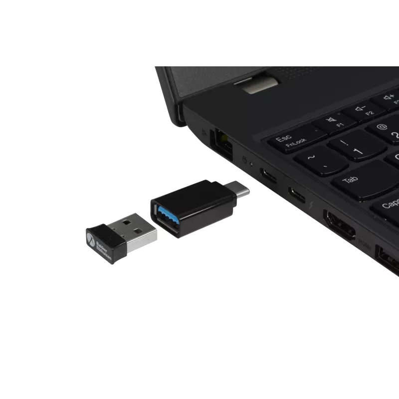 BakkerElkhuizen PRF Mouse Wireless tumehall, paremakäeline, vertikaalne disain, optiline, RF-juhtmevaba, 1600 DPI, must, hall