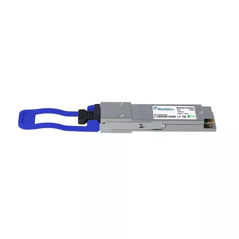 Võrgusaateseadme moodul BlueOptics BO25K13620D-BO QSFP kiudoptika 400000 Mbit/s hõbedane