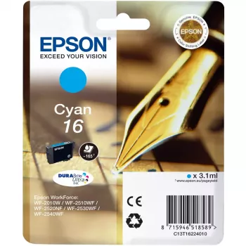 Epson C13T16224010 DURABrite Ultra tsüaan tindipadrun Standardse mahuga Üksikpakend