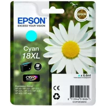 Kassett EPSON tint tsüaan 18XL Claria Home Ink C13T18124010