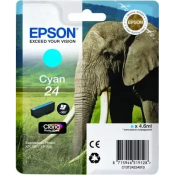Epson Elephant Singlepack tsüaan 24 Claria Photo HD tint