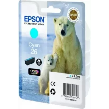Tindikassett Epson C13T26124010 üksikpakend tsüaan 26 Claria Premium — Tsüaan, 1 tk