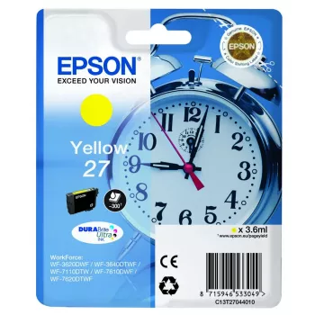 Epson Alarm clock 27 DURABrite Ultra tindikassett 1 tk Originaal kollane