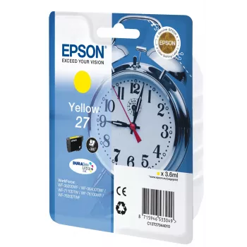 Epson Alarm clock 27 DURABrite Ultra tindikassett 1 tk Originaal kollane