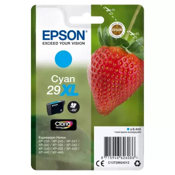 Epson Strawberry 29XL C tindikassett 1 tk Originaal Kõrge (XL) tootlikkusega Tsüaan