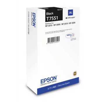 Prindikassett Epson T7551 XL Must