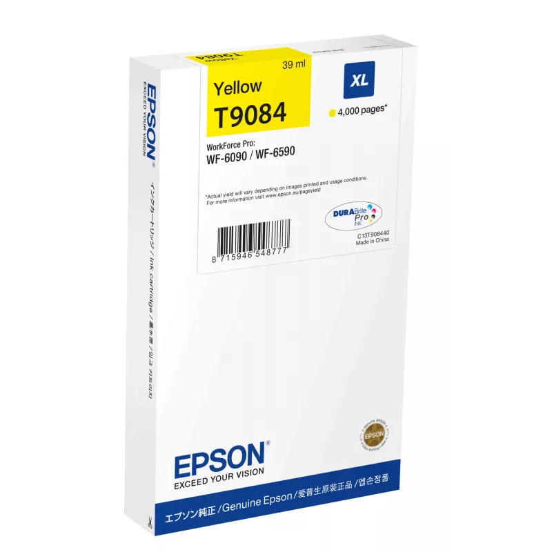 Kassett Epson T9084 XL 80ml Kollane