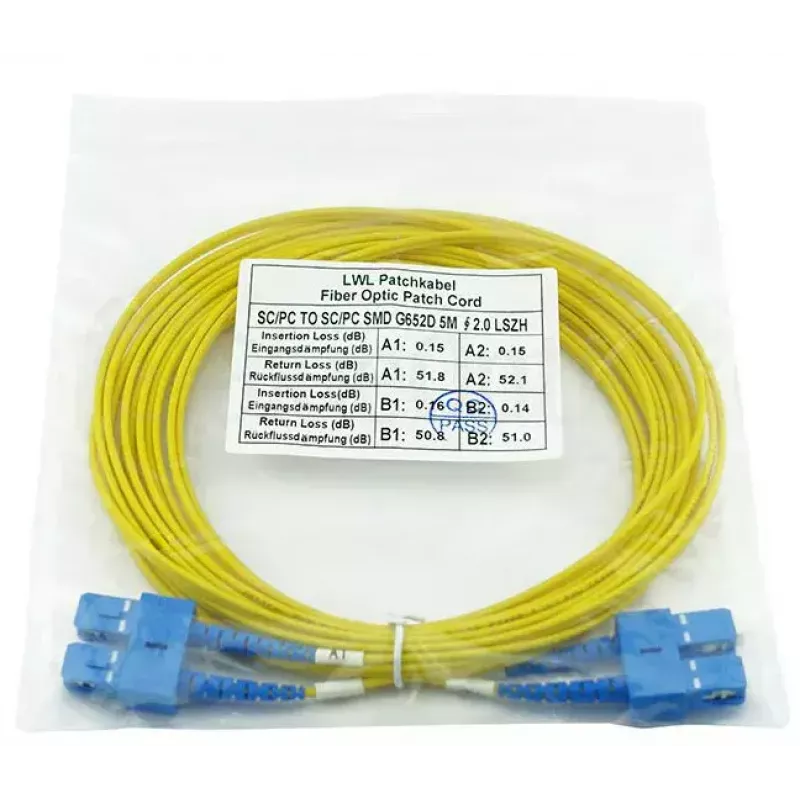 Fiiberoptiline kaabel BlueOptics CAB-SMF-SC-SC-50 50 m G.657.A1 SC SC