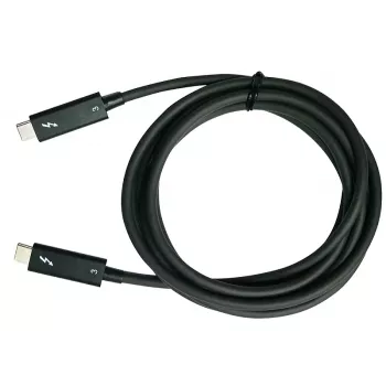 QNAP CAB-TBT315M-40G Thunderbolti kaabel 1,5 m 40 Gbit/s Must
