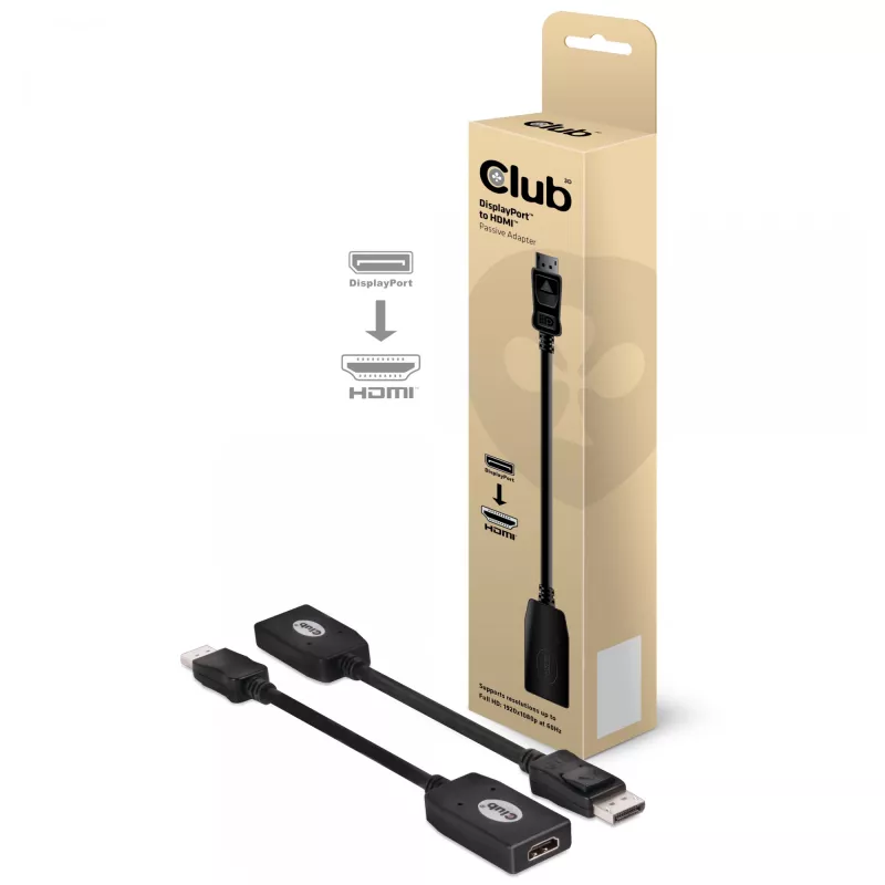 DisplayPort-HDMI passiivne adapter CLUB3D CAC-1001