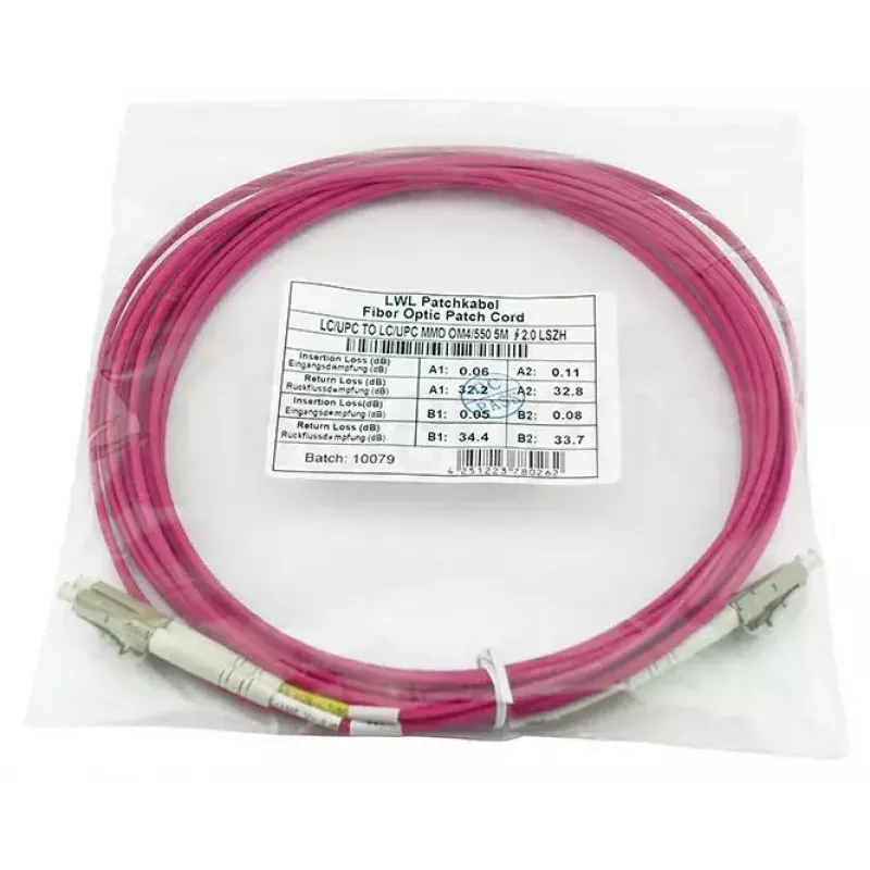 BlueOptics CBL-LC-OM4-15M-BO Dupleks-LC fiiberoptiline kaabel 15 m isane/isasane