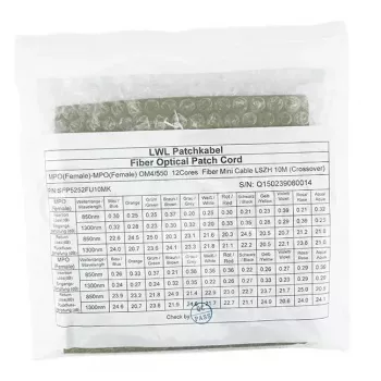 Fiiberoptiline kaabel MPO BlueOptics CBL-MPO12-OM4-1M 1m OM4