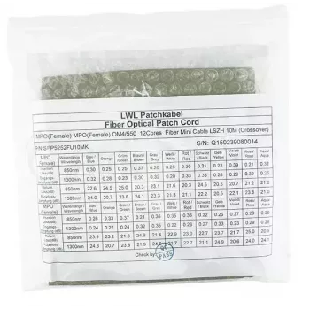 BlueOptics CBL-MPO12-OM4-2M InfiniBand fiiberoptiline kaabel MPO 2m OM4