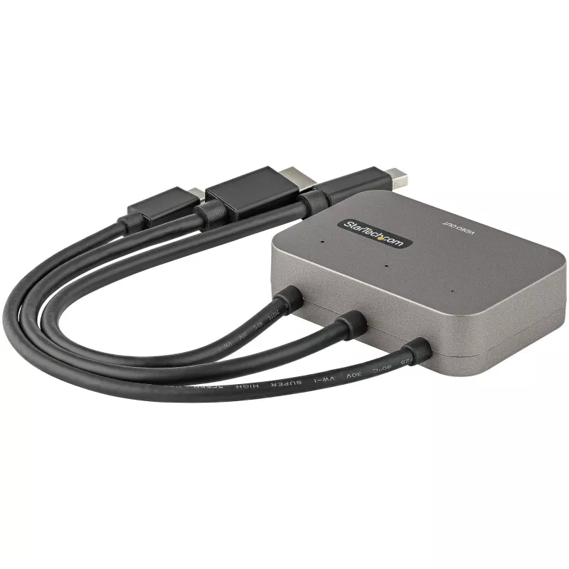 StarTech.com 3-in-1 Multiport to HDMI Adapter - 4K 60Hz USB-C, HDMI või Mini DisplayPort to HDMI Konverter konverentsiruumi jaoks - Digitaalne AV Video Adapter HDMI Monitori/Ekraani ühendamiseks