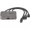 StarTech.com 3-in-1 Multiport to HDMI Adapter - 4K 60Hz USB-C, HDMI või Mini DisplayPort to HDMI Konverter konverentsiruumi jaoks - Digitaalne AV Video Adapter HDMI Monitori/Ekraani ühendamiseks