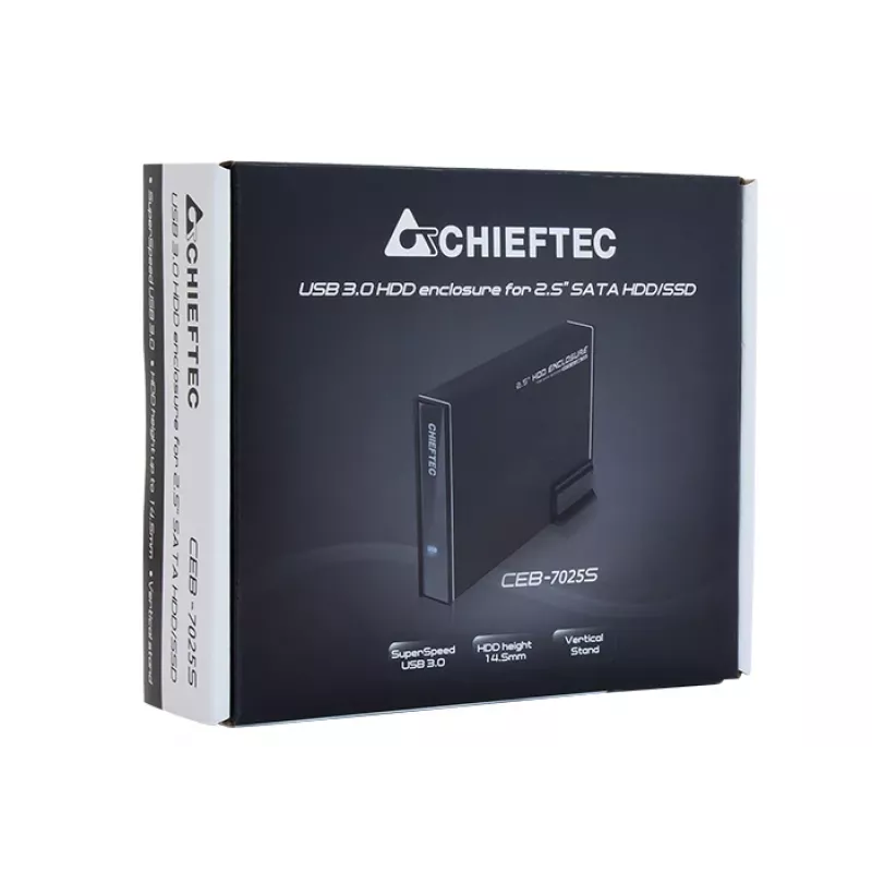 Chieftec CEB-7025S salvestusseadme korpus HDD/SSD korpus 2,5 tolli
