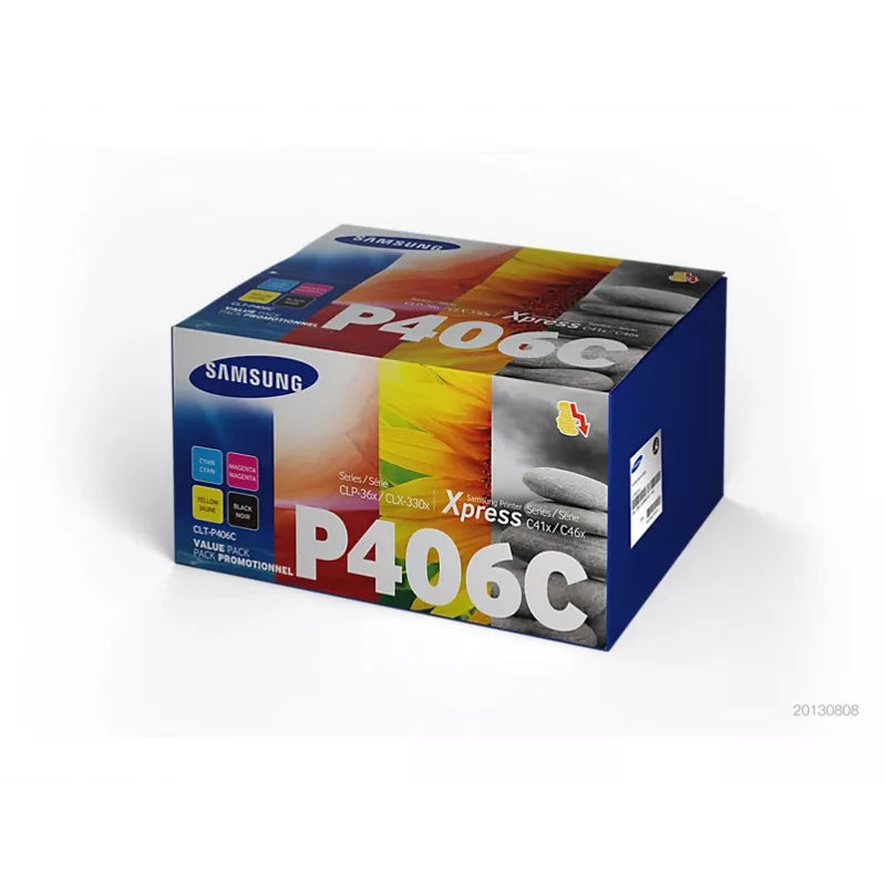 Samsung CLT-P406C toonerikassett 4 tk Originaal Must, Sinine, magenta, Kollane