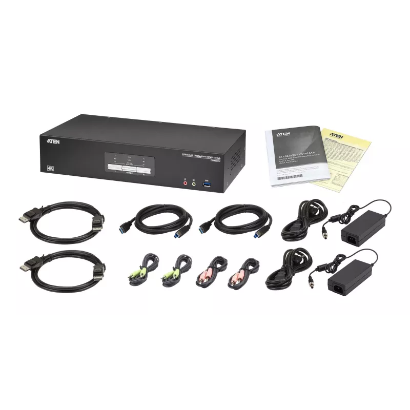 KVM-lüliti ATEN CS1922ATC USB DisplayPort 4K Ultra HD