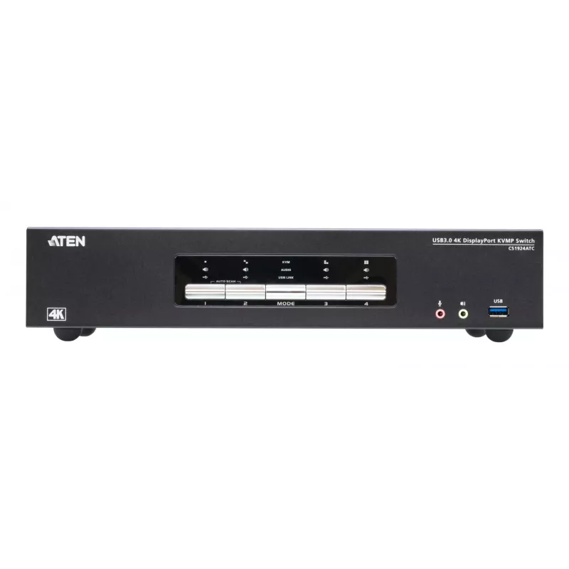 KVM-lüliti ATEN CS1924ATC USB DisplayPort 4K Ultra HD