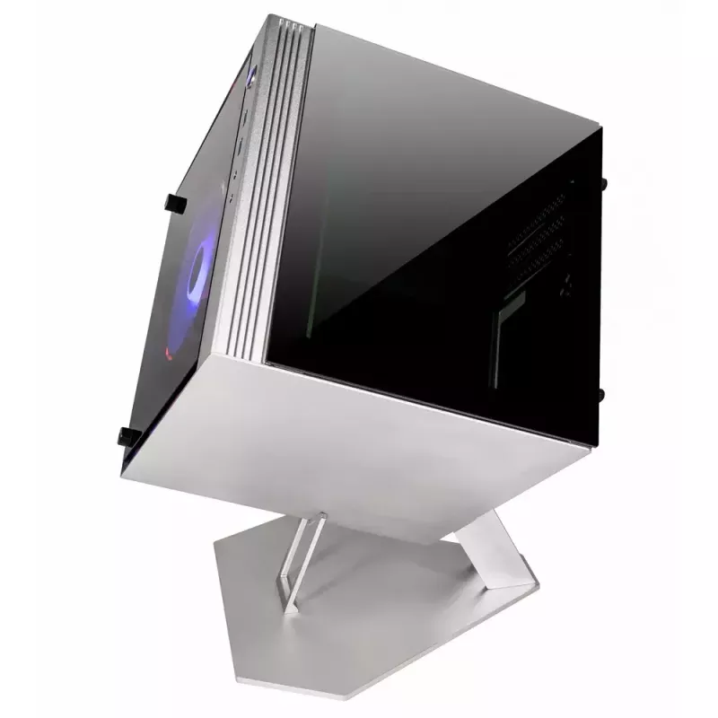 Arvuti korpus Azza CUBE MINI 805 Cube hõbedane