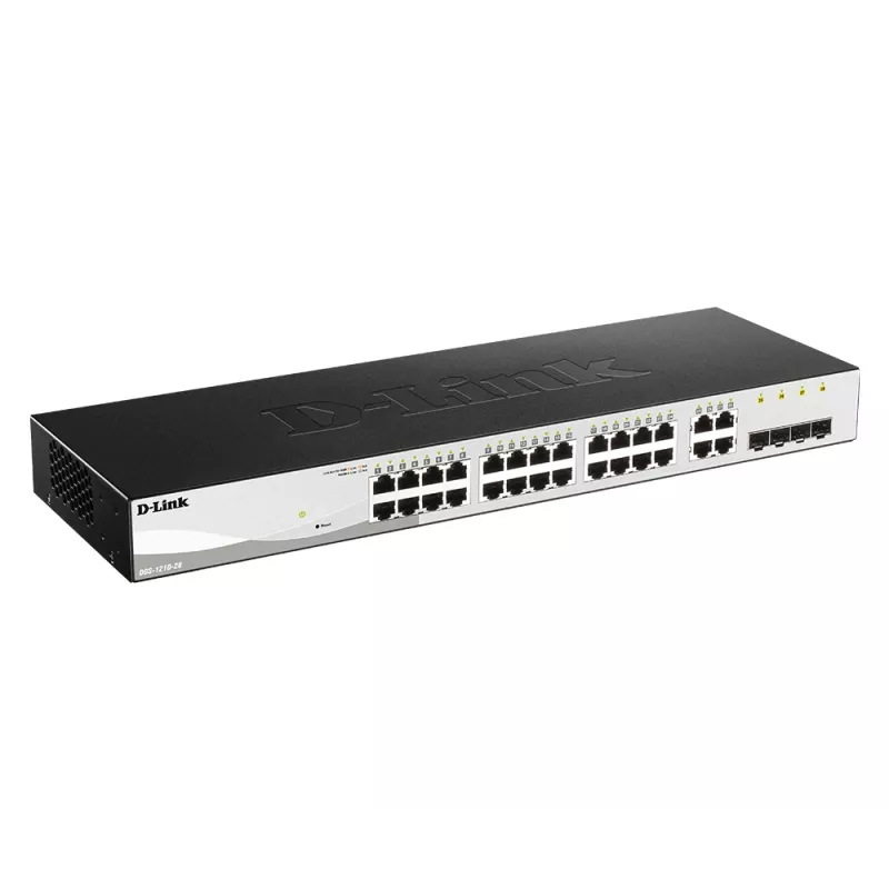 D-Link 28-port Gigabit Smart Managed Switch koos 4 Combo pordiga